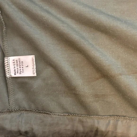 Luxurious Olive Velvet Short Sleeve Top - Picture 10 of 10